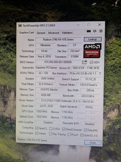 Sapphire Radeon Rx470