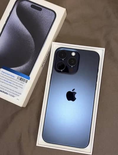 Apple iPhone 15 Pro Max Complete box urgent sale connect wtp no