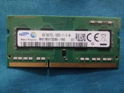 Orignal Samsung 4GB DDR3 Laptop RAM – 1600MHz (PC3L) – Secure & Tested