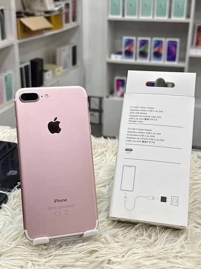 iPhone 7 plus 128gb with complete box whatsapp number 03211838831