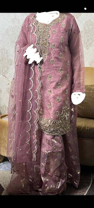 3 PC formal tea pink dress