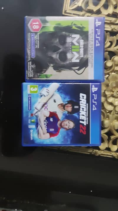 call of duty and cricket 22 ps4 and ps5 playstation games