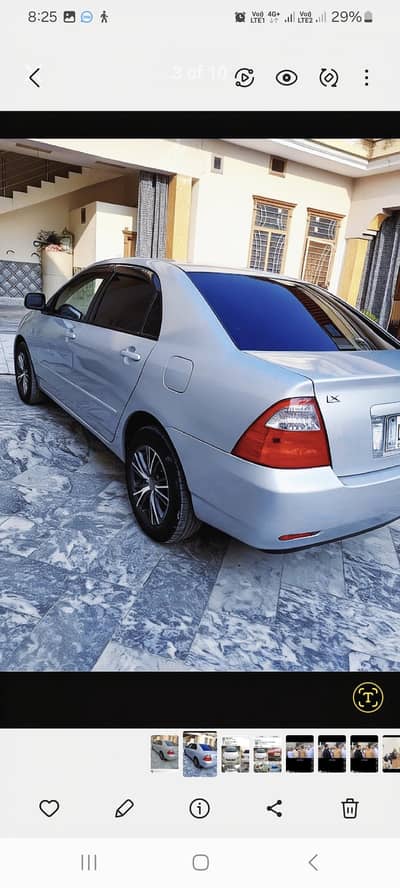 Toyota x carolla 2006 Rajistar 2012 Islam Abad Number