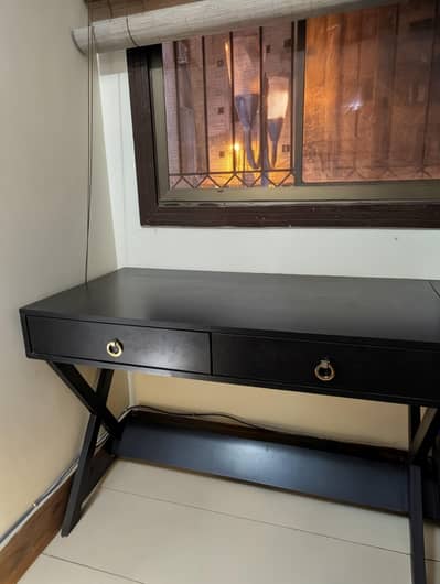 Modern Black Console Table / Study Desk