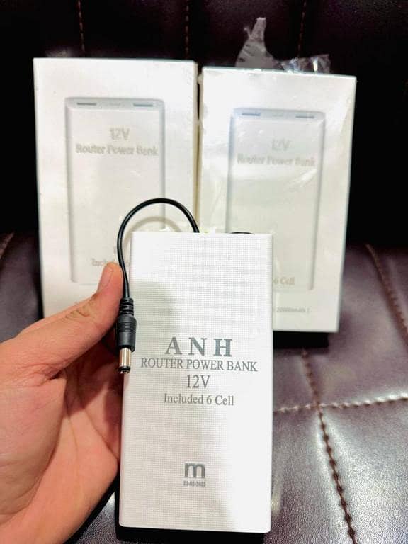 Router Power Bank 20000mAh 9V and 12V Mini UPS | 10 Hours Battery Backup | Dual Voltage WiFi Router Backup Powerbank for TP-Link PTCL Zong Jazz And Fiber Routers