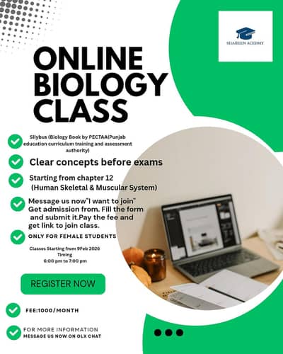 EXAMS ARE NEAR – DON’T PANIC! GET BIOLOGY CLASS WITH SHAH EEN ACADEMY