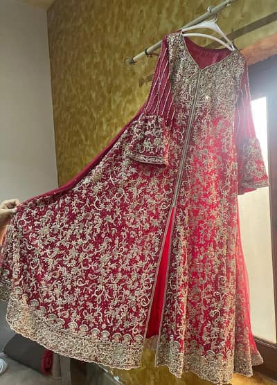 Net bridal lehenga