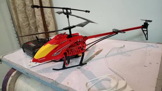 Big size helicopter with aircraft drone transmitter remote