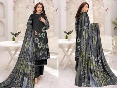 3pc unstitched suit all over pakistan