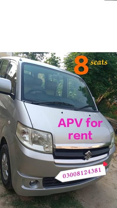 Apv for rent & Rent A Car Airport pick & darap 03008124381
