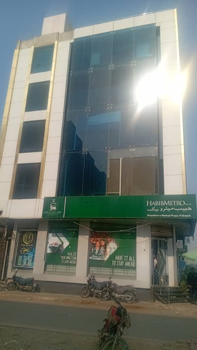 Office available for rent dha Phase 6 main key ittehad most prime location three side corner building
