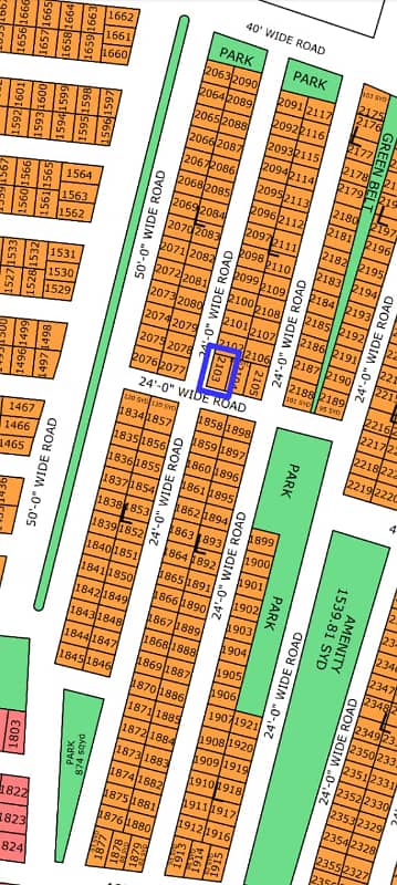 L-2103, 80 Sq Yard, Gold Block