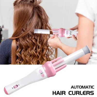 Professional Curling Iron 360° - Automatic Hair Curler Pink Roller