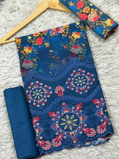 Lawn 2 Pc All. over With chikankari lazer work on daman