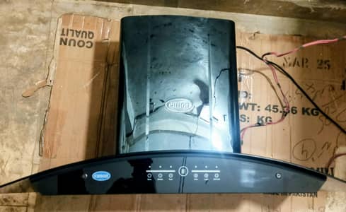 kitchen turbo hood 35 inch original condition 3 speed touch panal