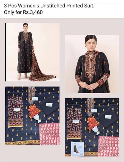 Womens Unstitched Suites