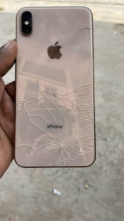 iPhone XS Max jv water pack back break panel glass break 64 gb