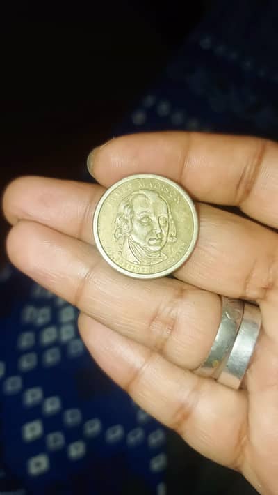 one Dollar coin 4th president james madison