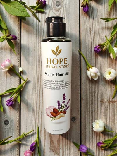Nine Plus Hair Oil for Hair Fall, Regrowth & Dandruff Control