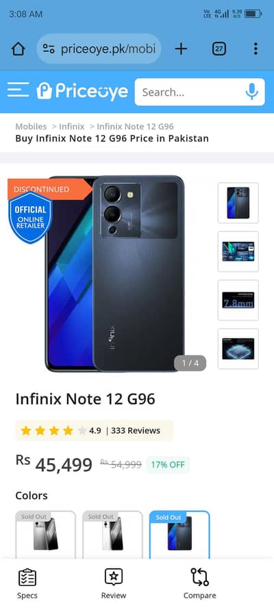 Infinix NOTE 12 8/128
