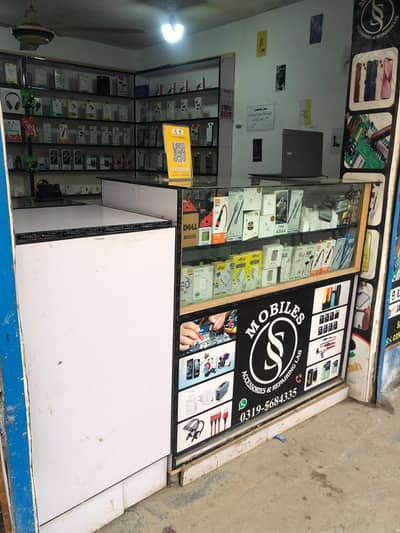 03195684335 Mobile shop pe racking or counter lasani madefor sale hain