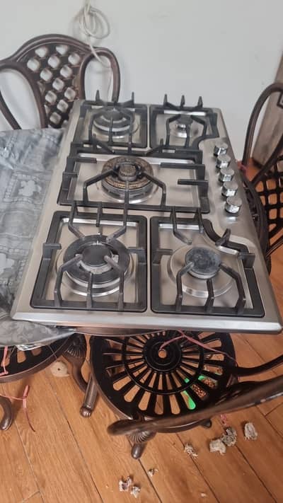 Canon 5 Burner Gas Hob | Stainless Steel | Excellent Condition