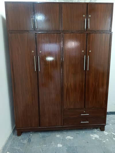 Full Size 2 piece pure wooden Almirah