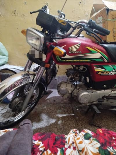 honda 2022 cd70 total genuine bike 2022 1st owner bio matric on spot