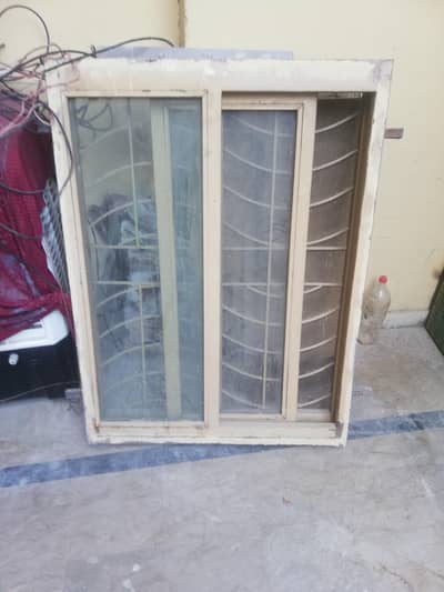 Iron window with glass