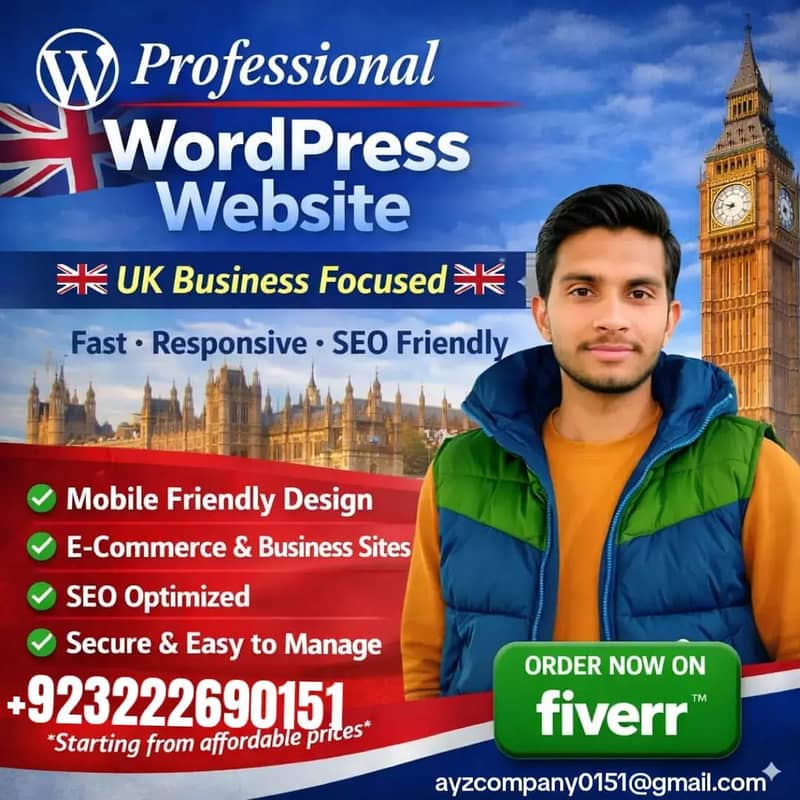 professional WordPress website Developer e-commerce and Businesseses 0