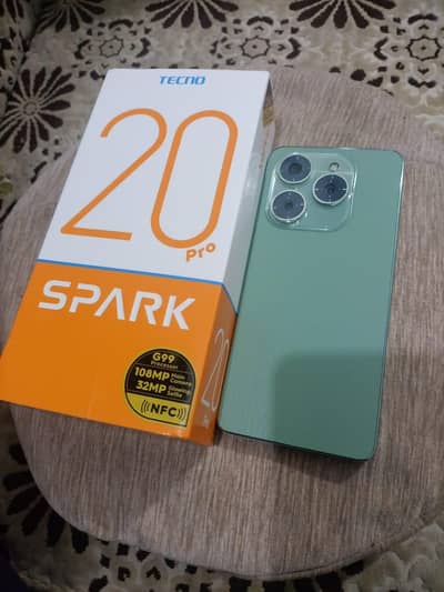 Tecno Spark 20 pro New condition 10 by 10 just buy and use