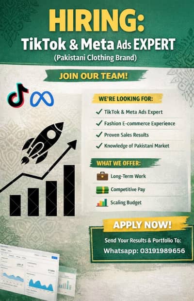  We’re Hiring a TikTok & Meta Ads Expert