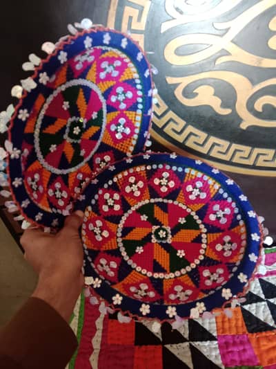 Beautiful Sindhi/Balochi Style Embroidered Roti Basket