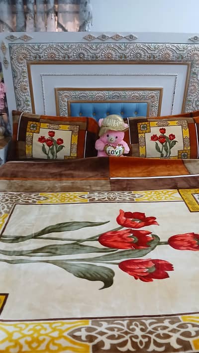 Bed side table with dressing