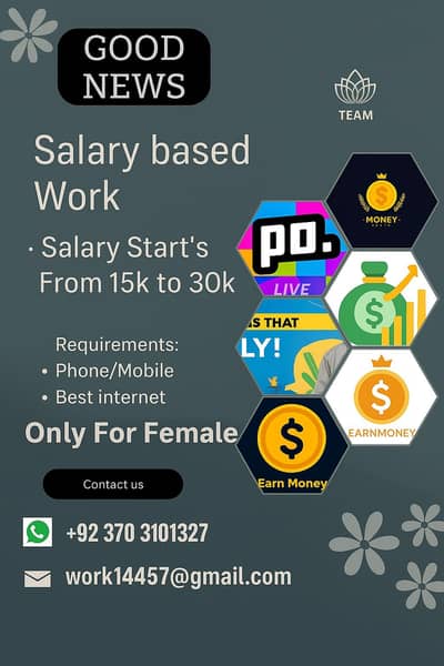 Online job for both male and female