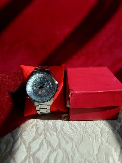 Casio Aviator Multi-Dial Watch (White Dial)