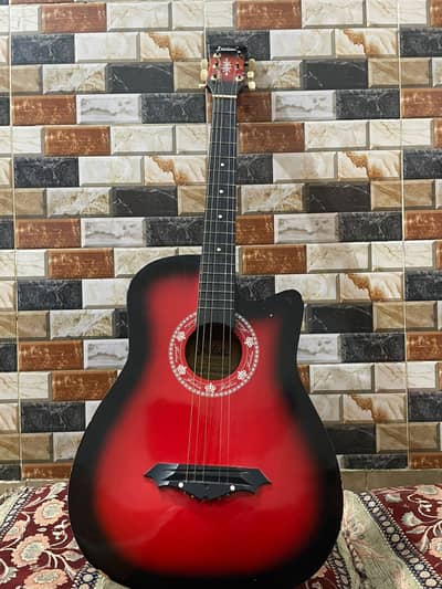  Acoustic Guitar Cutaway – Red Sunburst | Best for Beginners