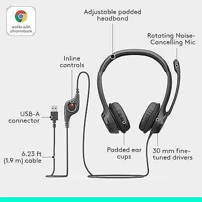 H390 Logitech Headset Global Version 6