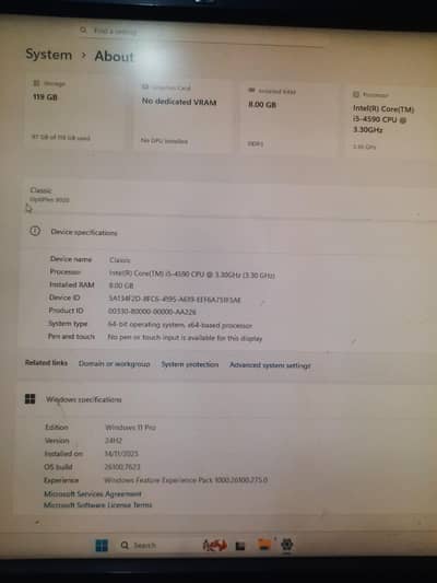 dell optiplex 9020 i5 4rth generation pc