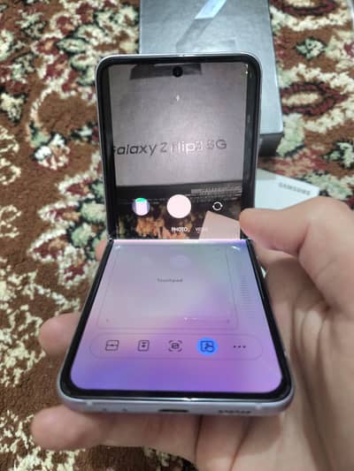 Galaxy Z Flip 3 with Box PTA Official Approved dual sim 256gb Lavender
