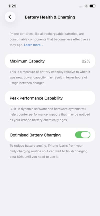 Iphone 11 64Gb | battery health 82%  | minor dot
