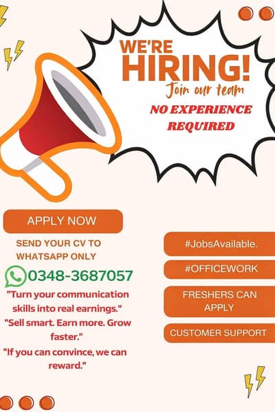 office work Job Available. . . . No Experience needed