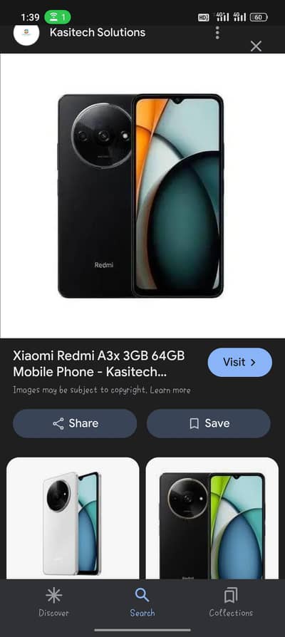 redmi A3x complete box no open no repair