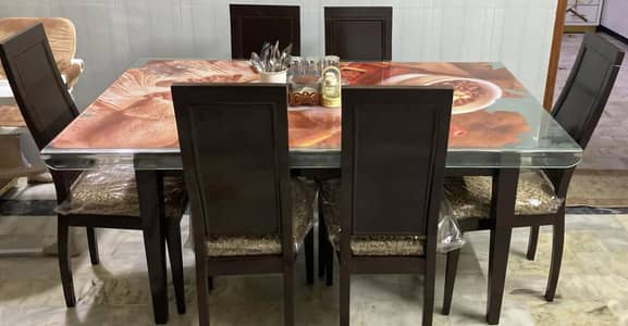 06 Chairs Dining Table