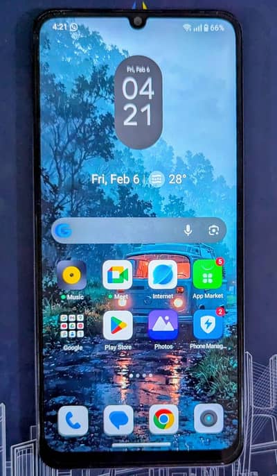 Realme note 60 4 64 with box and charger