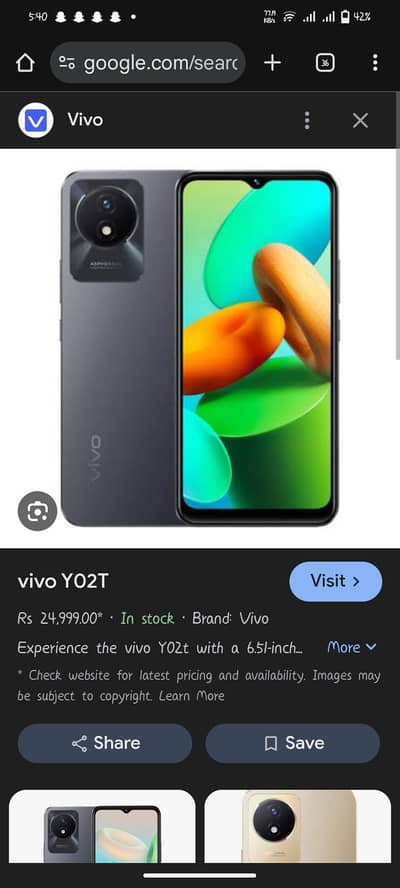 vivo y02t pta