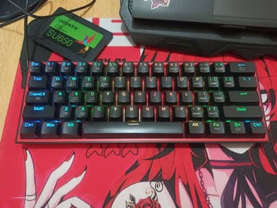 Redragon K616 Fizz Pro 60% Mechanical Keyboard (Red Switches)