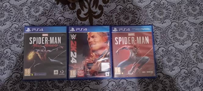 Spiderman Miles Morales , Spiderman Ps4 , WWE 2K24