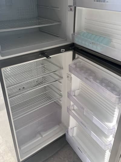 Dawlance Monogram Series Double-Door Refrigerator – Silver Metallic