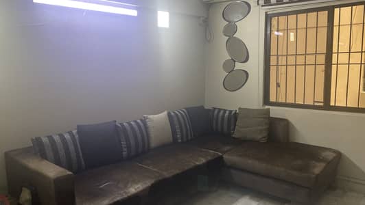 L-Shaped Corner Sofa Set 6 seater - Grey